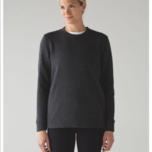 NWT Yes Fleece Pullover Sz 10 Heathered Black